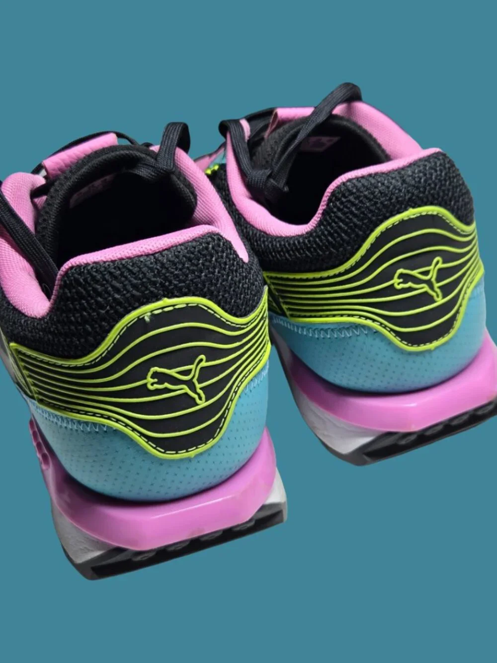 Size 12 - PUMA City Rider Puma Black/Porcelain/Opera Mauve/Yellow Alert